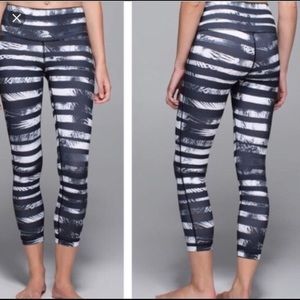 Lululemon Wunder Under High Rise Crop Shady Palms